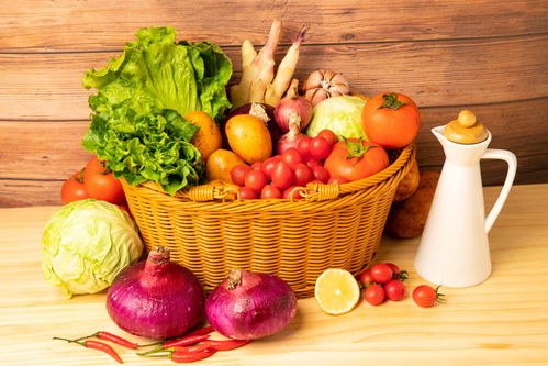 桌面美食蔬菜組合食材食品蔬菜攝影圖 st攝影